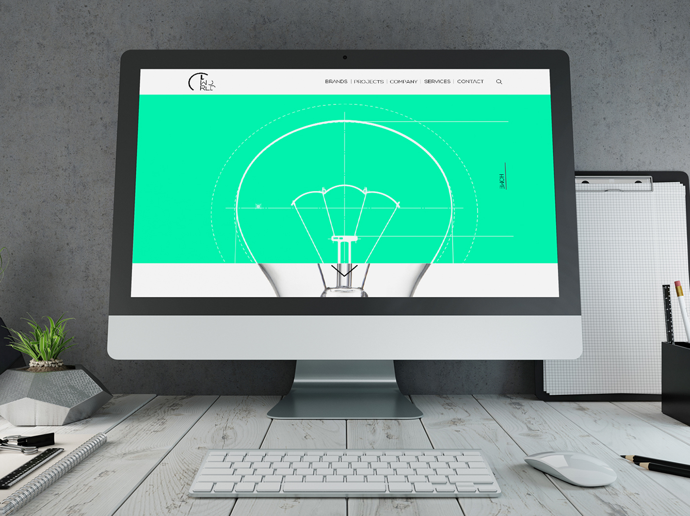 UI/UX Website Layout minimal user interface flat graphic design 