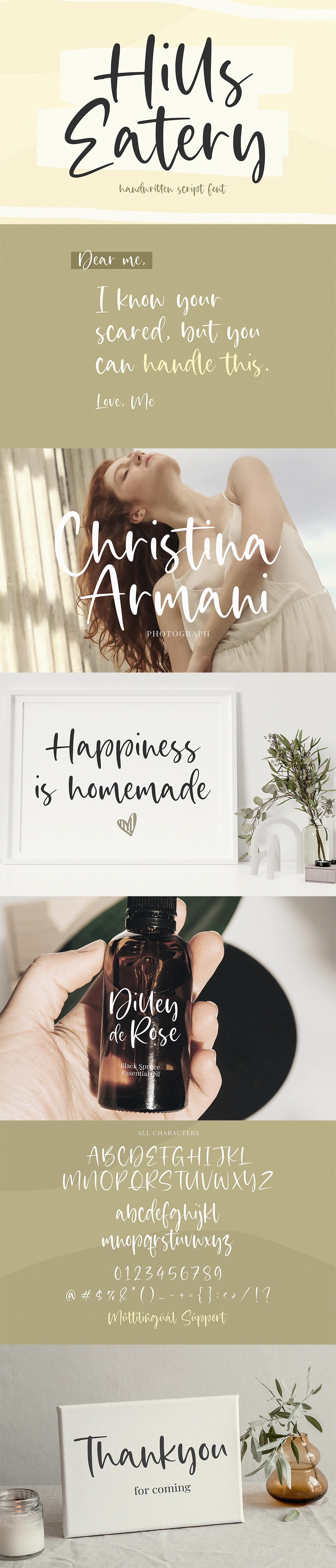 It's a lovely, timeless and flowing handwritten font, described by an elegant touch for you.
