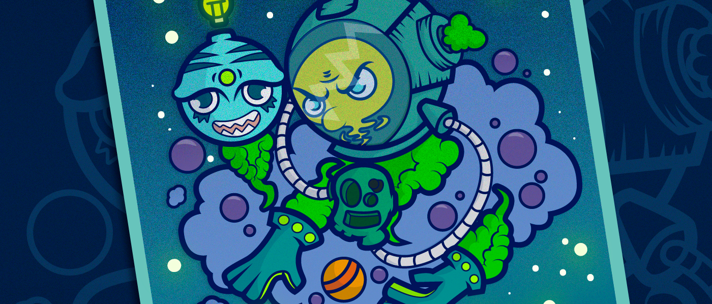 astronauta ilustracion Adobe Ilustrator vector Ilustración vectorial