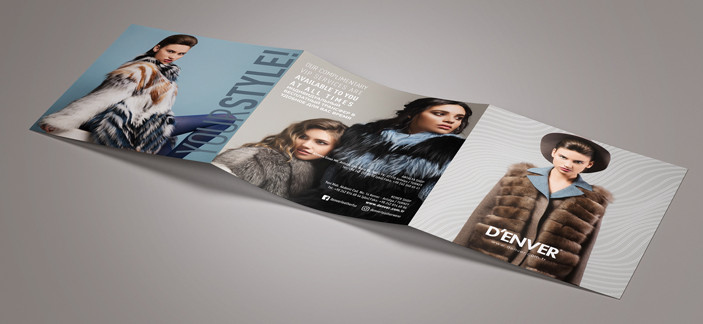 clothes Fashion  leather brochure Fur graphicdesign moda Illustrator Photography 