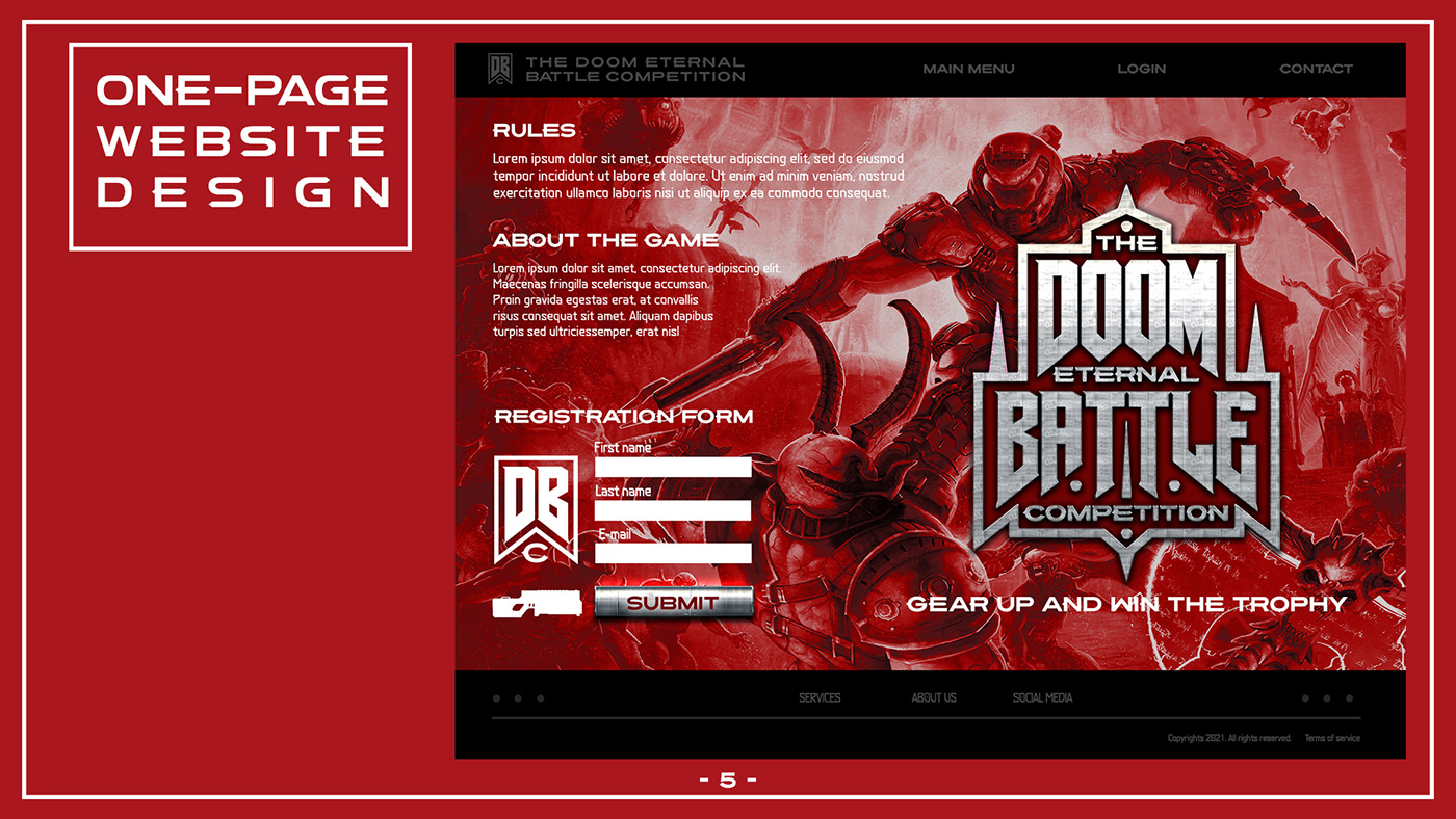 campaign design doom graphicdesign logo logodesign merchandise videogame visualidentity Website
