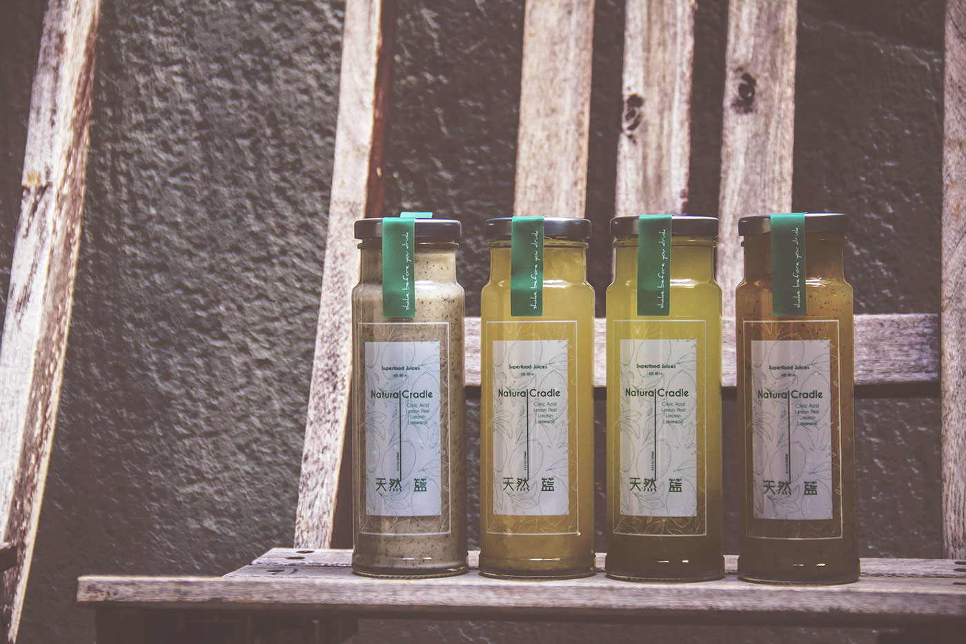 beverage label design natural lemon juice handmade taiwan