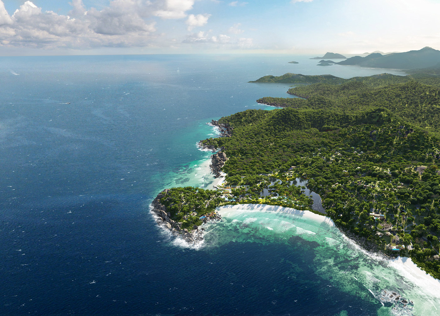 Tropical island landscape master plan