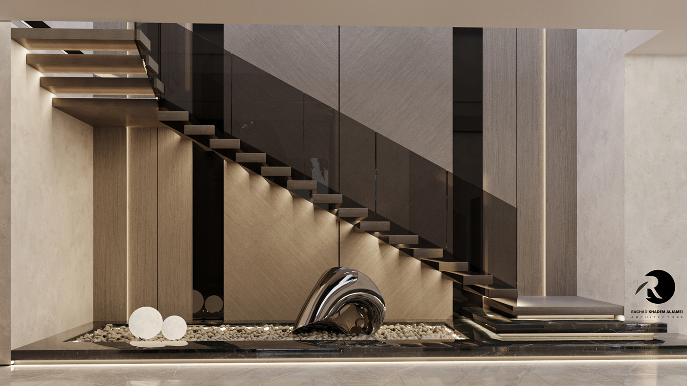 3dsmax Render interior design  corona modern architecture 3D modeling