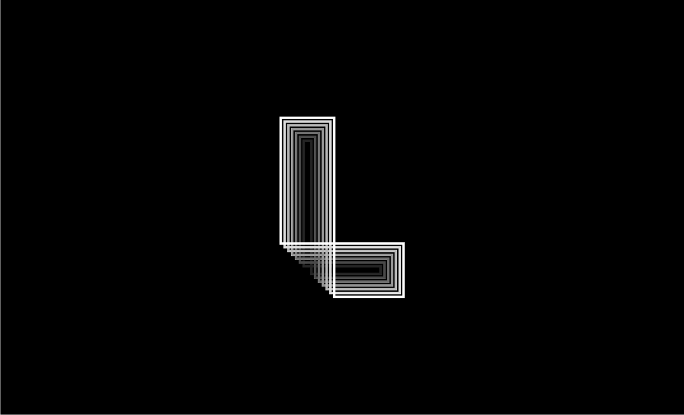 36days 36daysoftype optical illusion b&w black White creative clever lines gradient 36daysoftype03 alphabet letters numbers