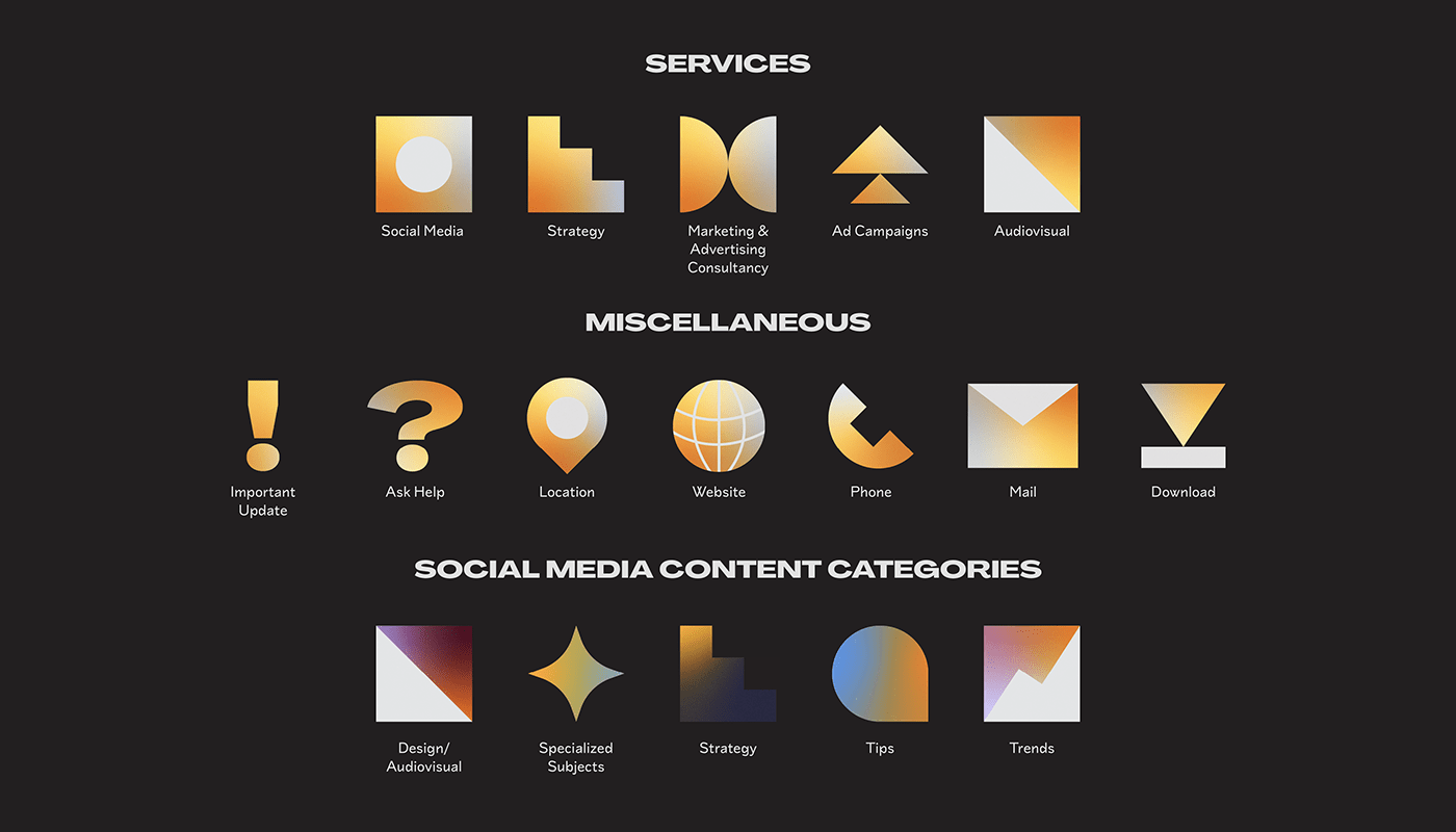 branding  graphic design  marketing agency brand identity gradient graphic logo Logo Design social media templates