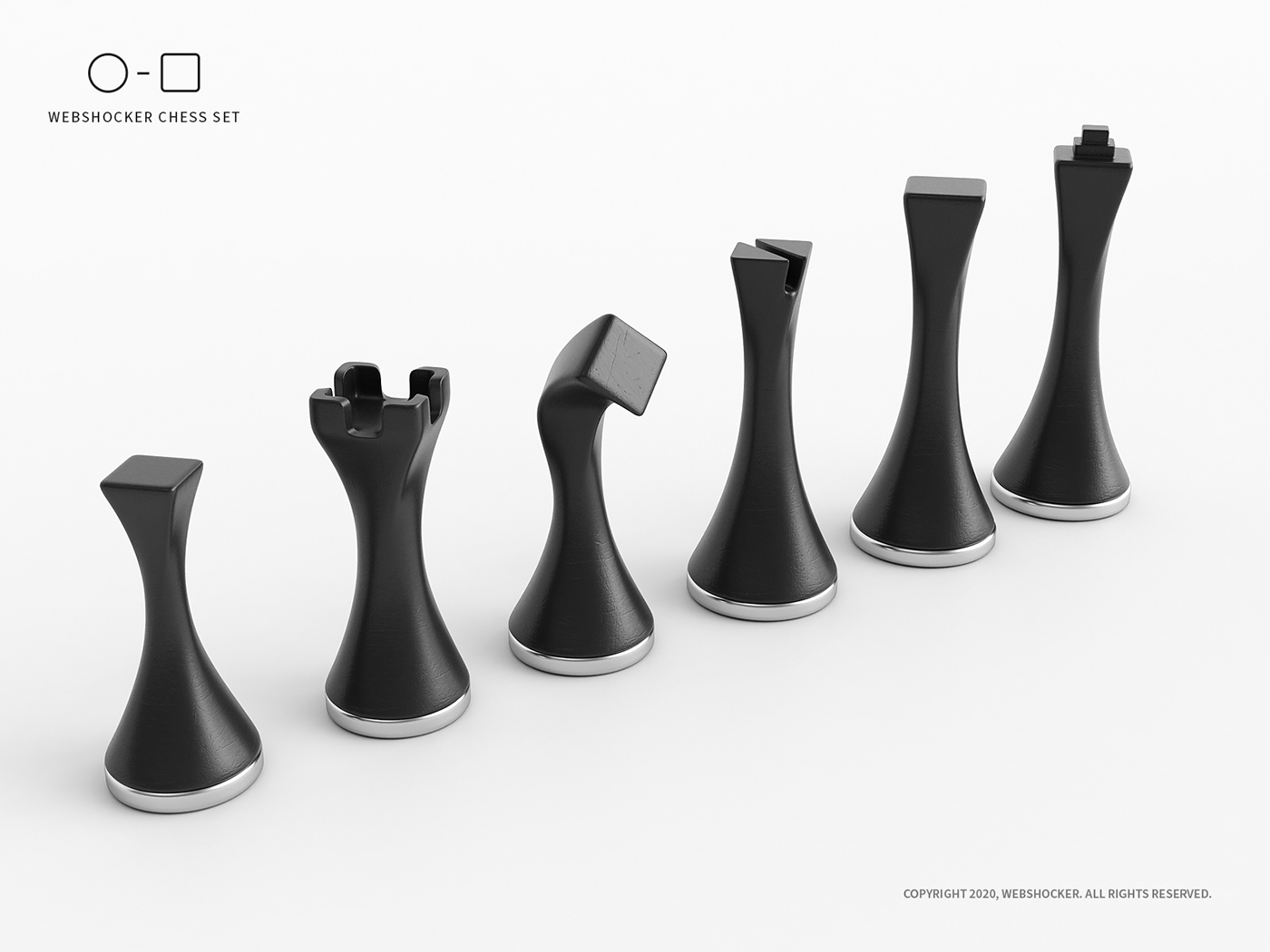 3D 3dsmax board game chess chess set design product Render vray webshocker