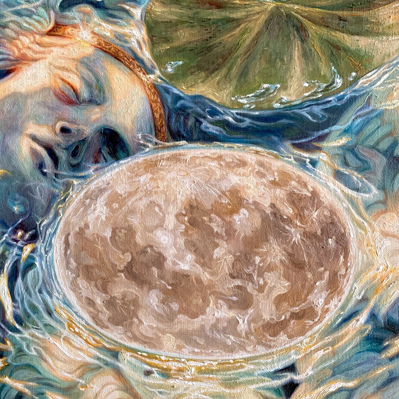 moonlight oilpainting persona waterlilies 달빛 유화 페르소나