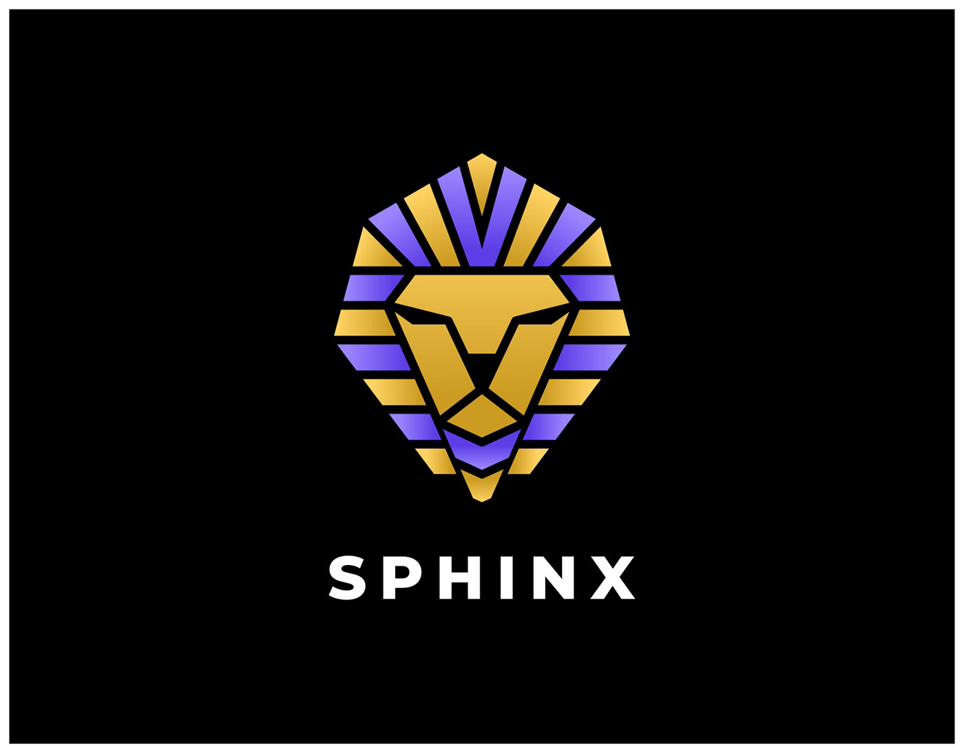 Sphinx Pharaoh God Egypt Logo