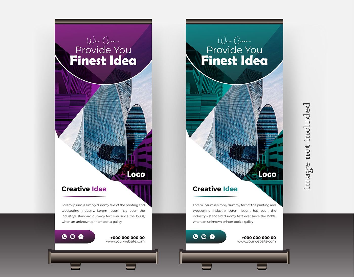 corporate business roll up banner marketing   design banner design print item Pull up design Roll Banner roll up template