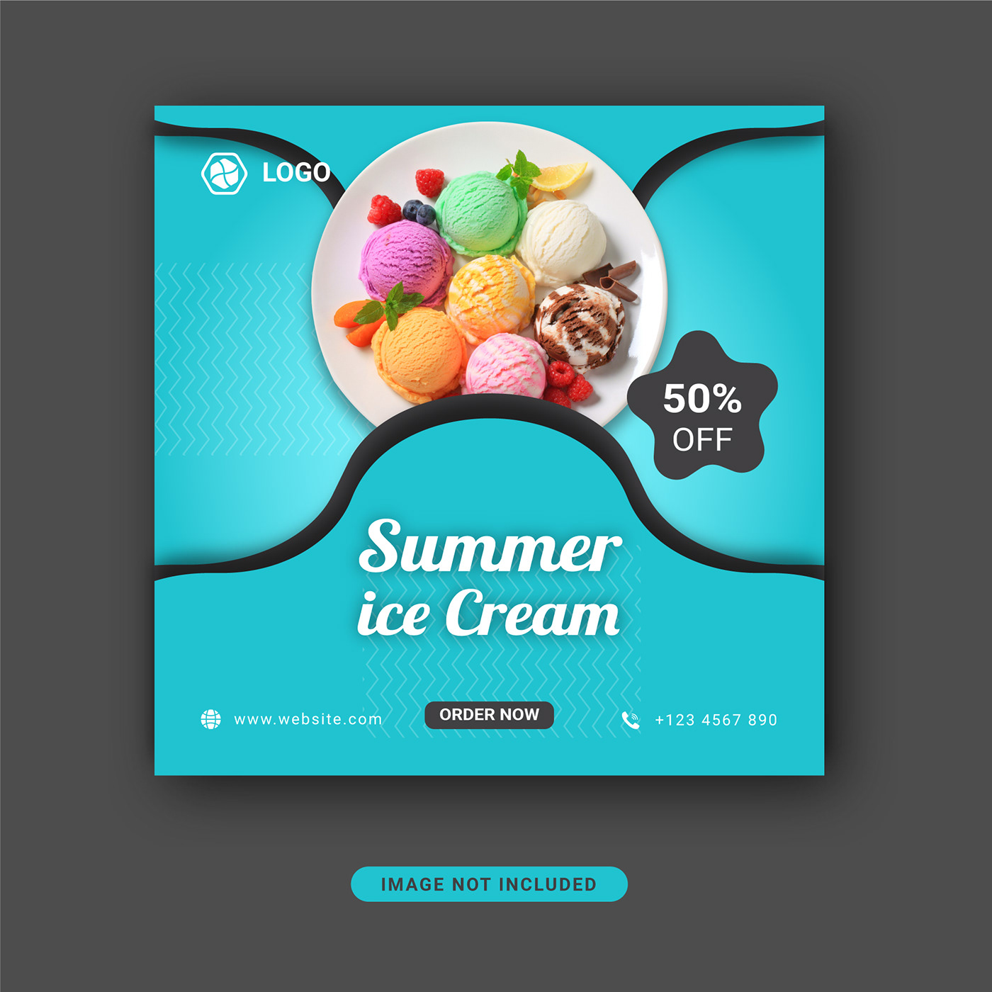 ads banner Facebook Post Banner ice icecream instagram post template post social media socialmediatemplate story