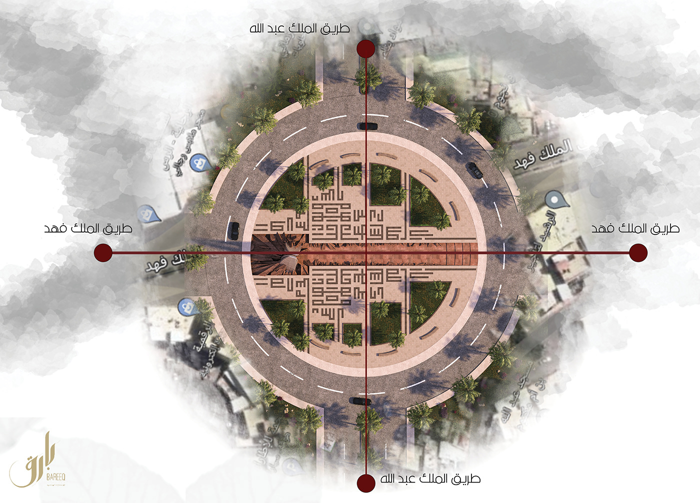 3dmax architecture exterior Landmark Landmark Design Landscape plaza square square design visualization