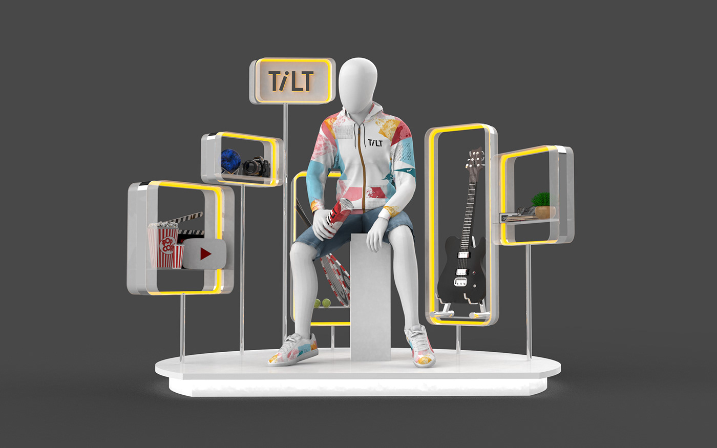 3D design Display Exhibition  expo Retail Retail design shop Stand visualization