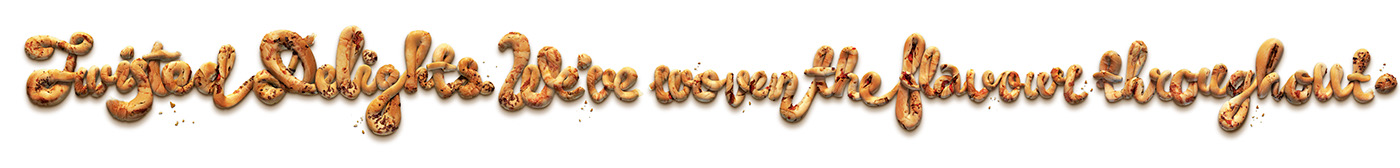 Adobe Portfolio Bakers Delight Twisted Delight baking bread Eating  dough lettering