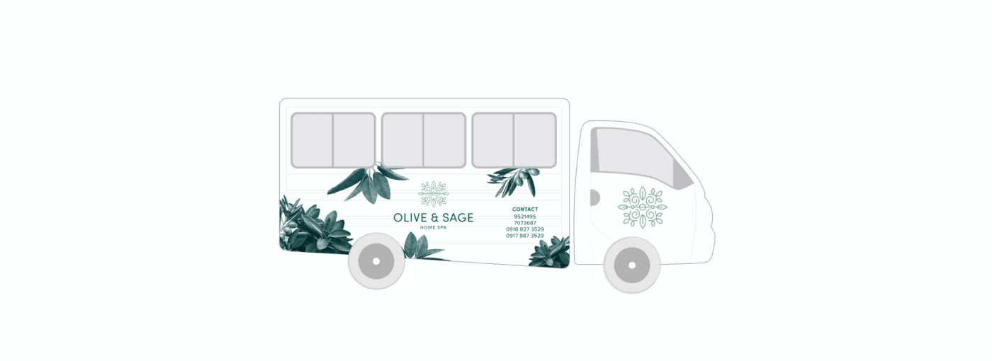 Spa branding  philippines olive Sage natural ux UI app massage