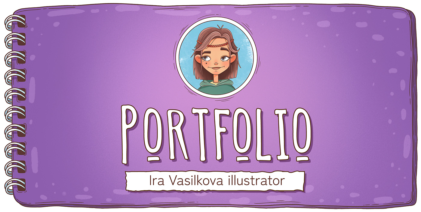portfolio of illustrator Ira Vasilkova