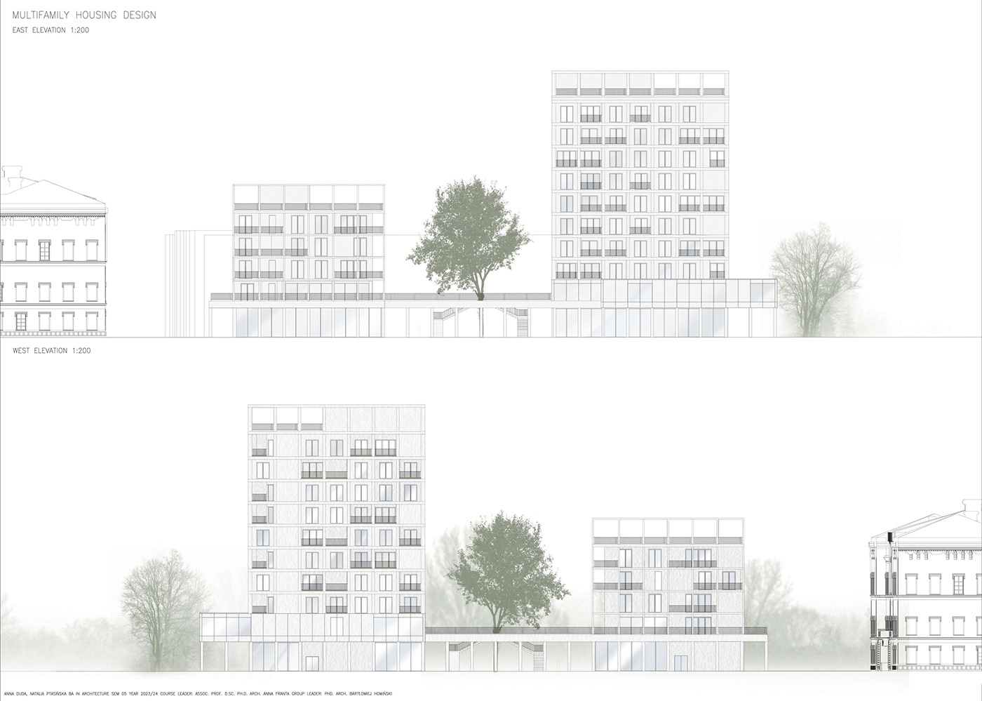 architecture Multifamily Housing visualization apartment design Project