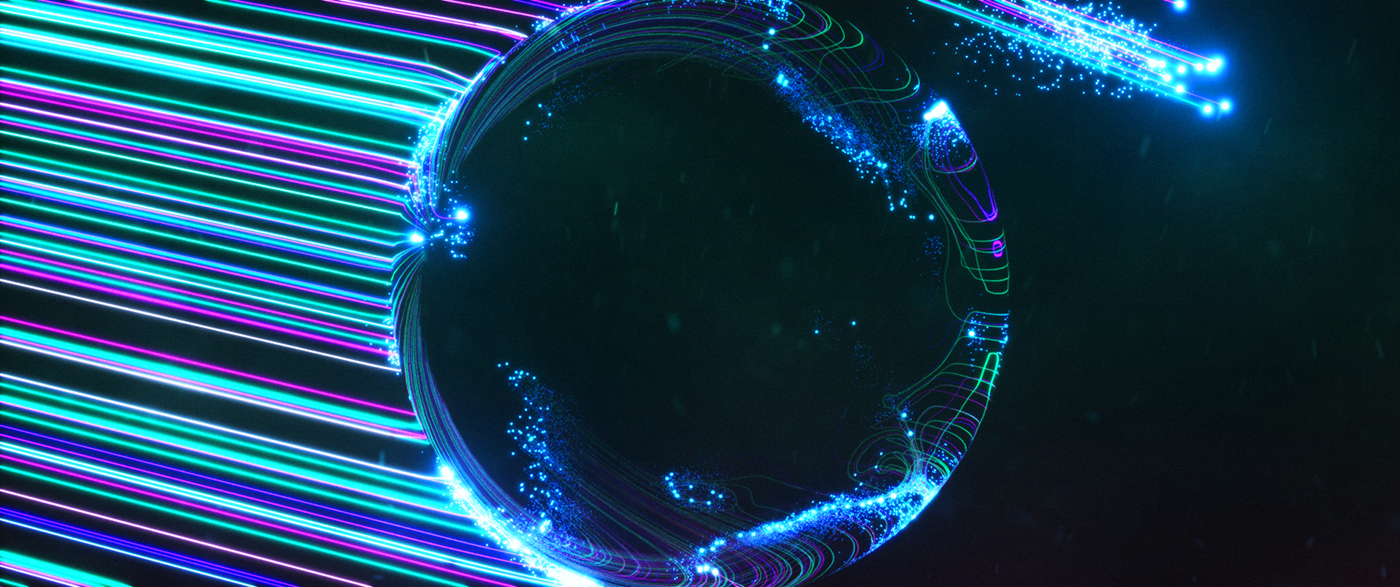 neon lights particles cinema 4d MoGraph motion graphics  animation  colours waves graphic design 