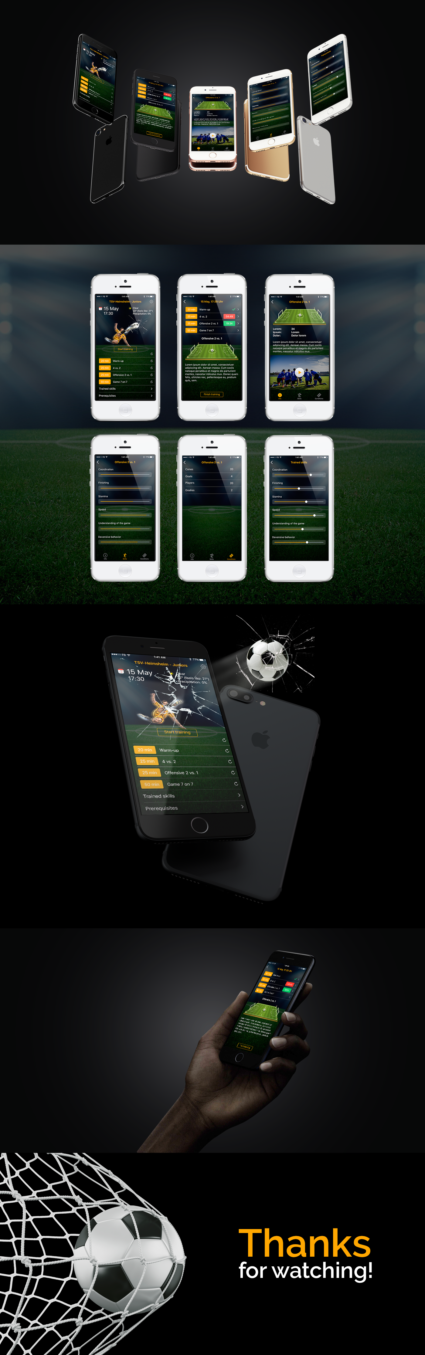 Rozdoum UI/UX Design Mobile app ios software development UI ux football soccer Coach