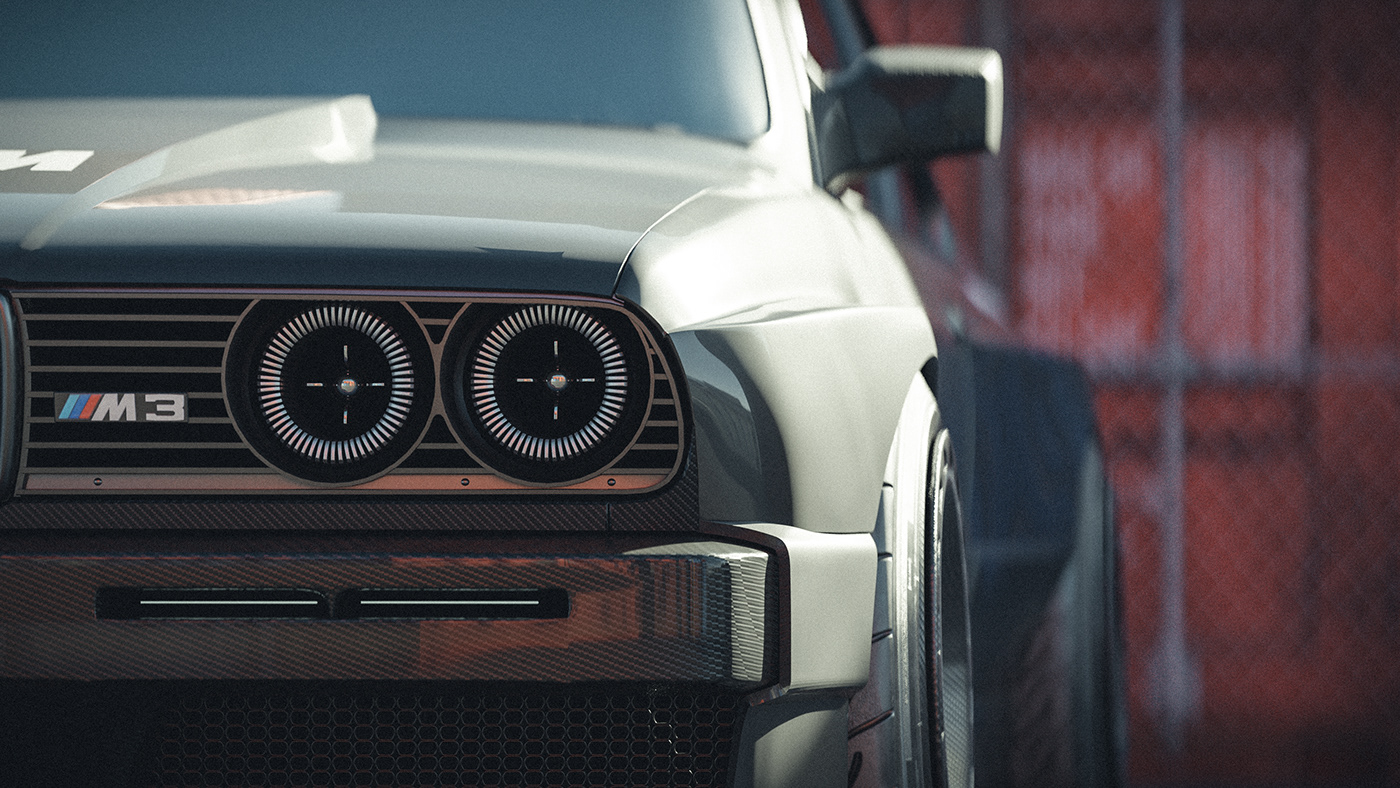 3D automotive   blender BMW car CGI concept modeling Render restomod