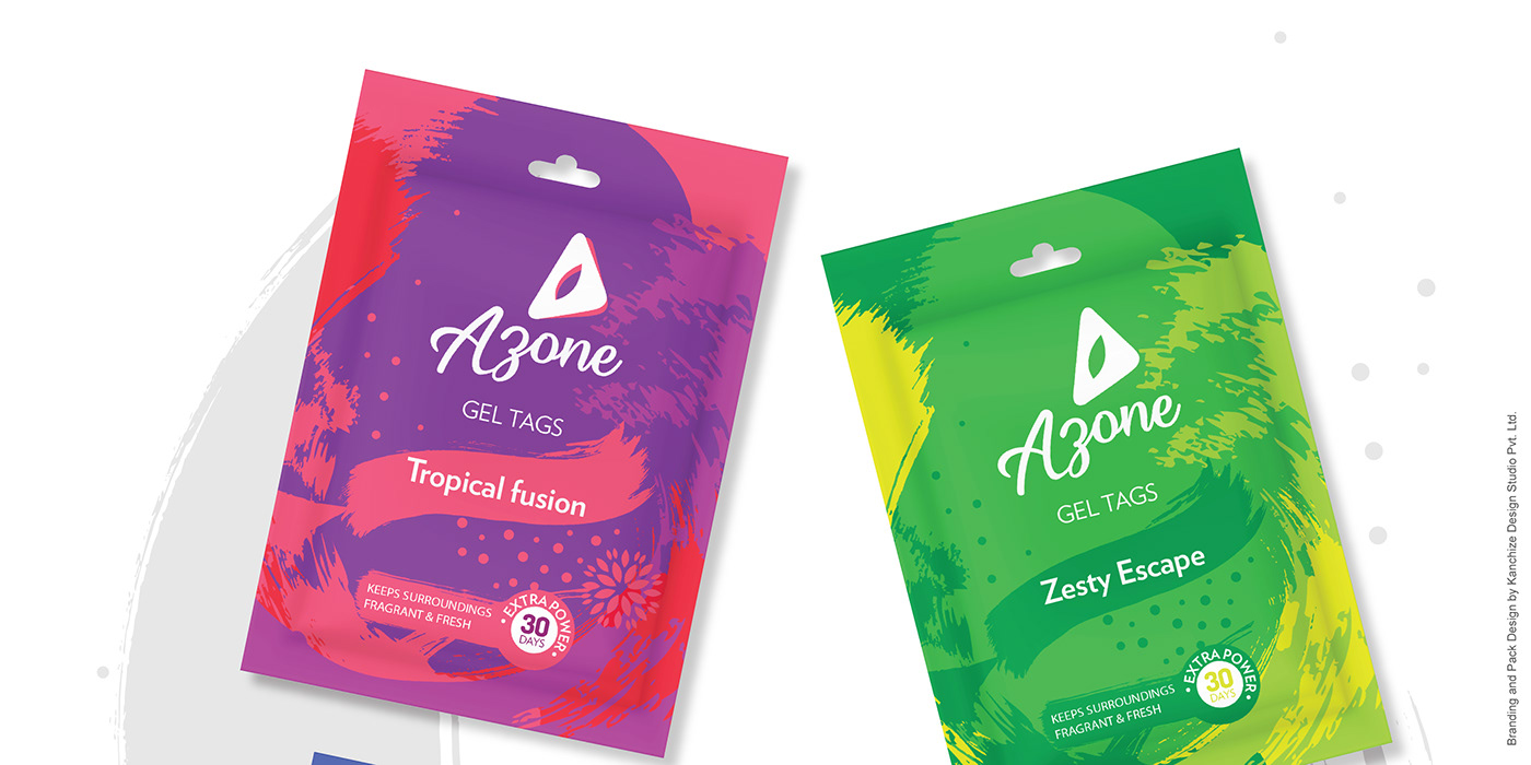 air freshner azone branding  design design studio Fragrance Logo Design Packaging