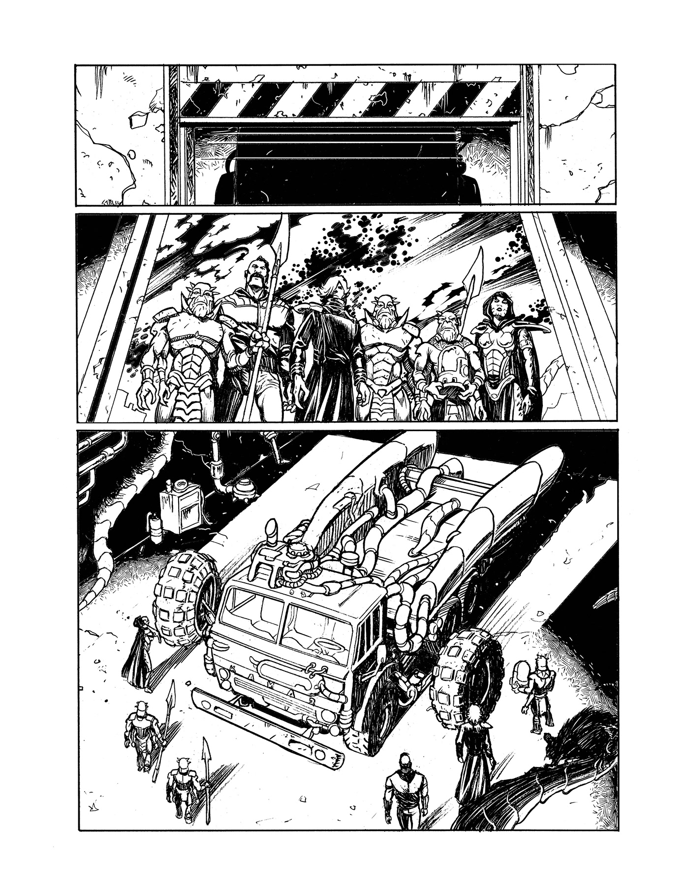 fumetto colori Odessa alien Alieni comics coloring Sci Fi fantascienza fantasy