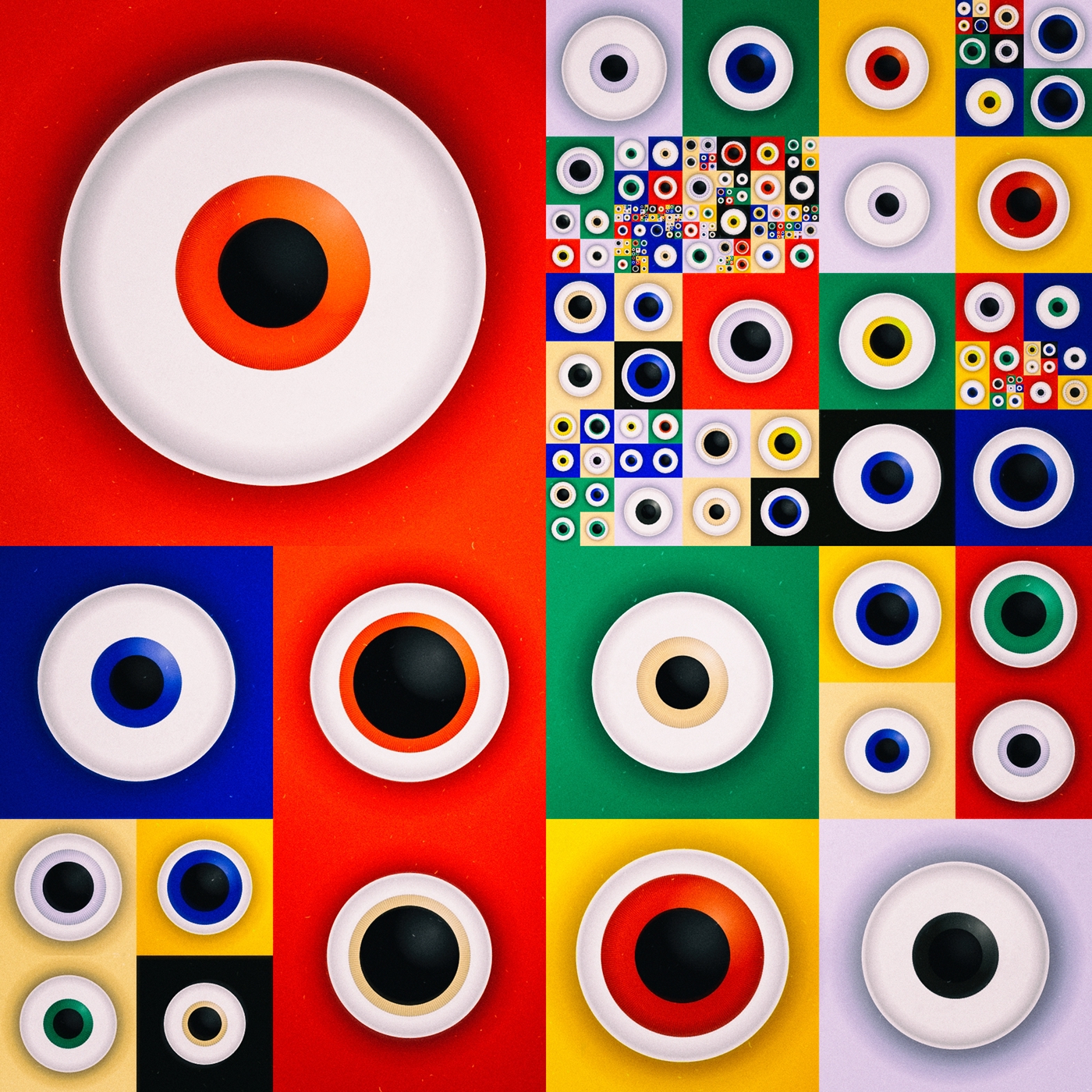 processing generative design art eye gradient geometric abstract