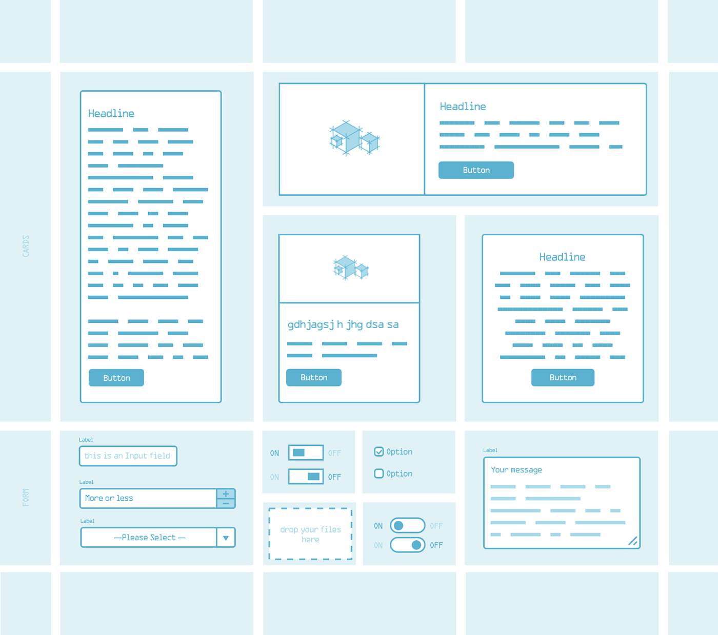 wireframe sketchapp library components ux UI Prototyping sketch Blueprint