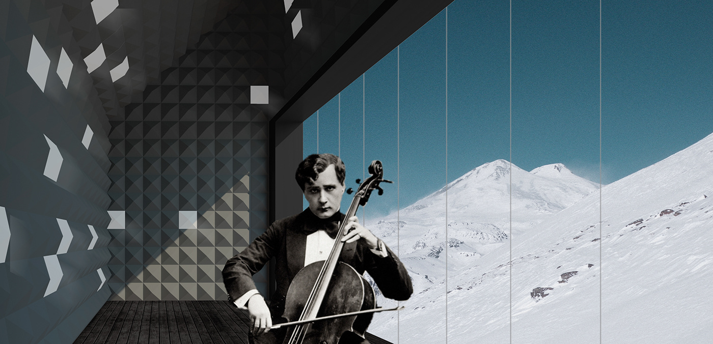 architecture 120Hours Svalbard conceptual music Competition visualization archviz glacier global warming