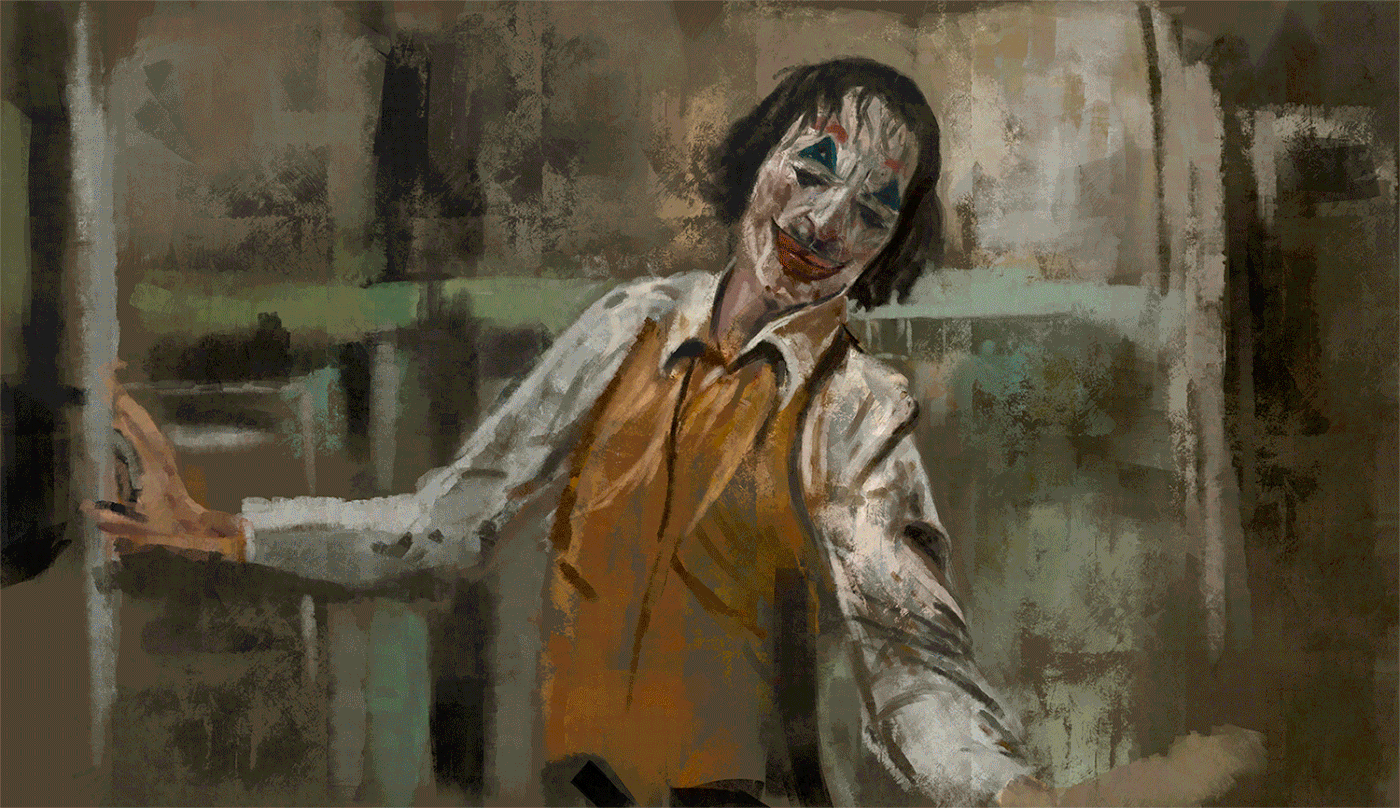 joker Joker 2019 quaking phoenix digital painting Oil Painting Digital Art  scene movie artwork Drawing 