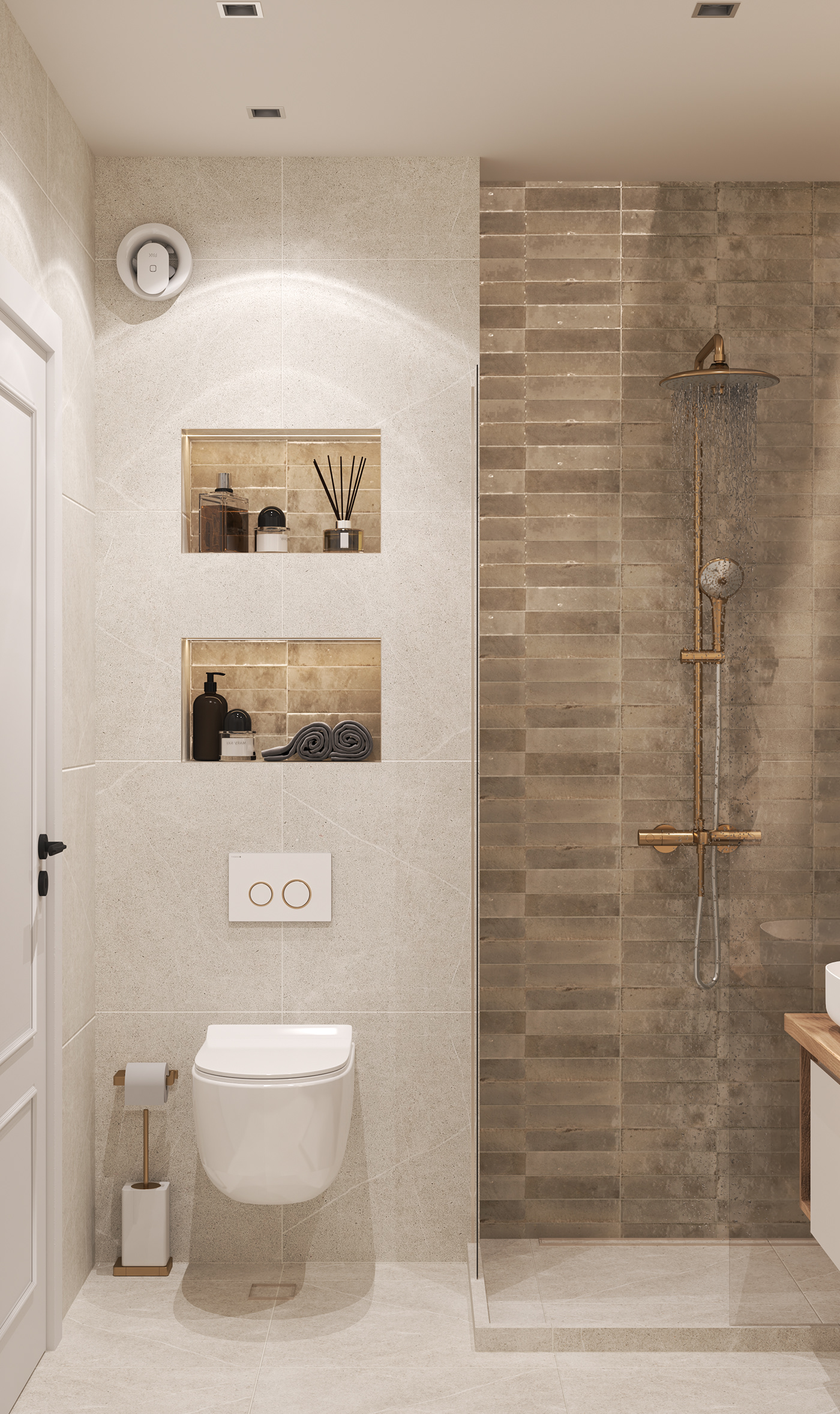 bathroom design interior design  visualization Render architecture modern 3ds max vray дизайн интерьера Визуализация интерьера