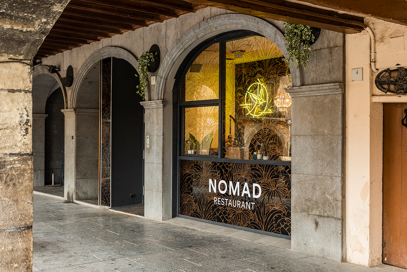 design nomad Interior partee Food  chef Tropical swallow restaurant menu