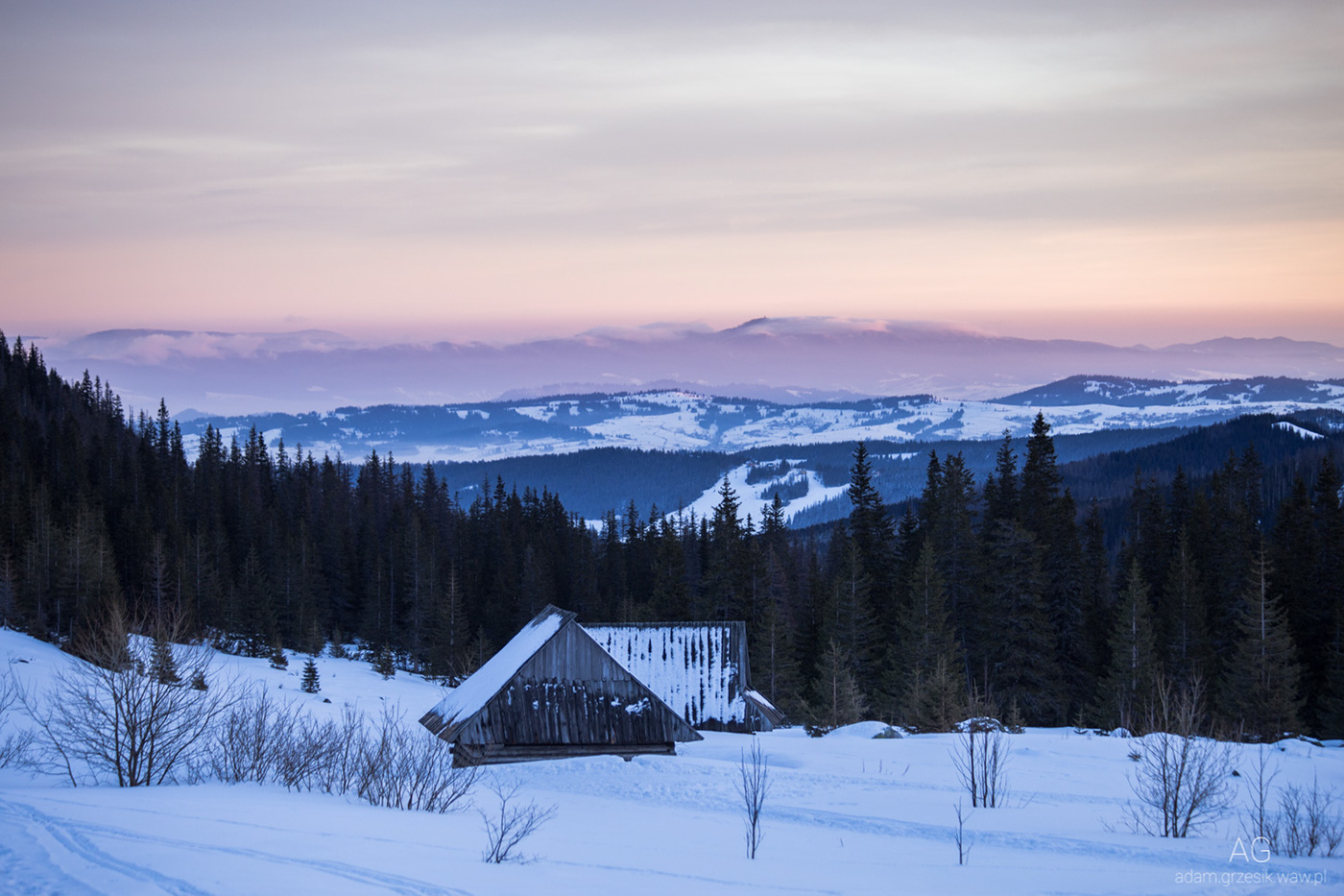 Photography  Landscape Tatra Mountains winter Winter Mountains poland Over clouds High Mountains