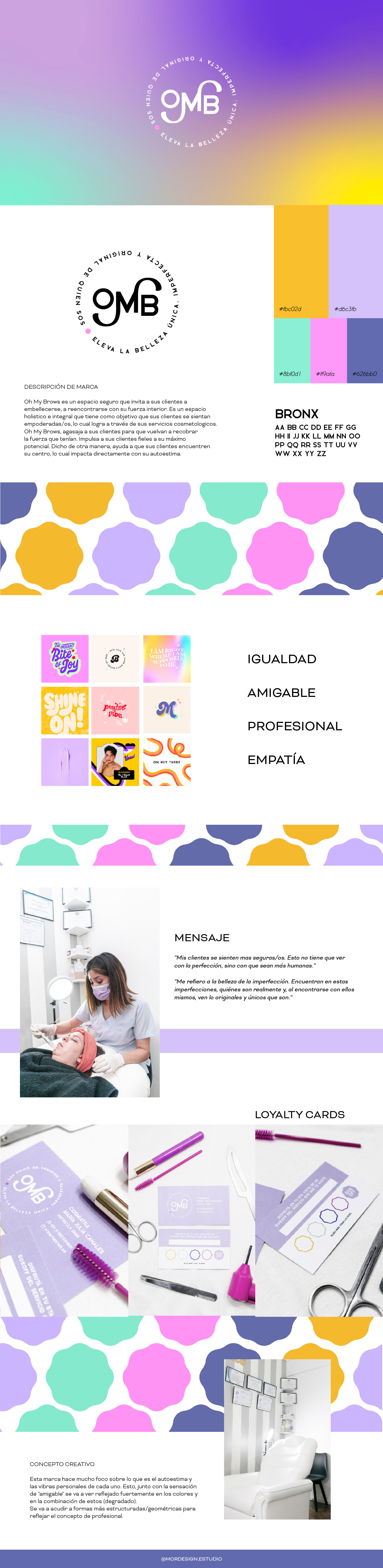 beauty center design brand identity branding  Branding Strategy business card Wellness branding
