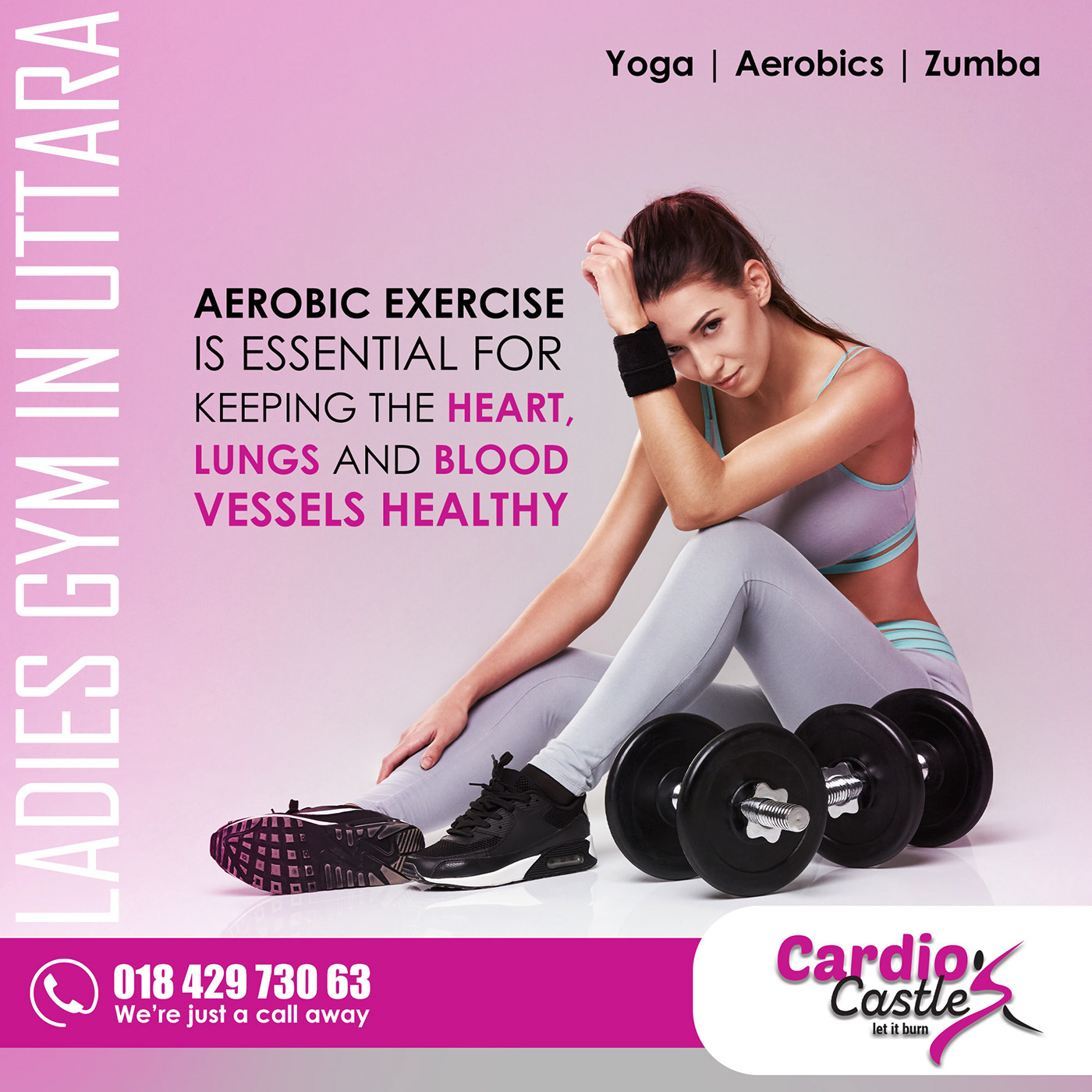 ads Advertising  Aerobics gym ladies gym  post Social media post Socialmedia Yoga