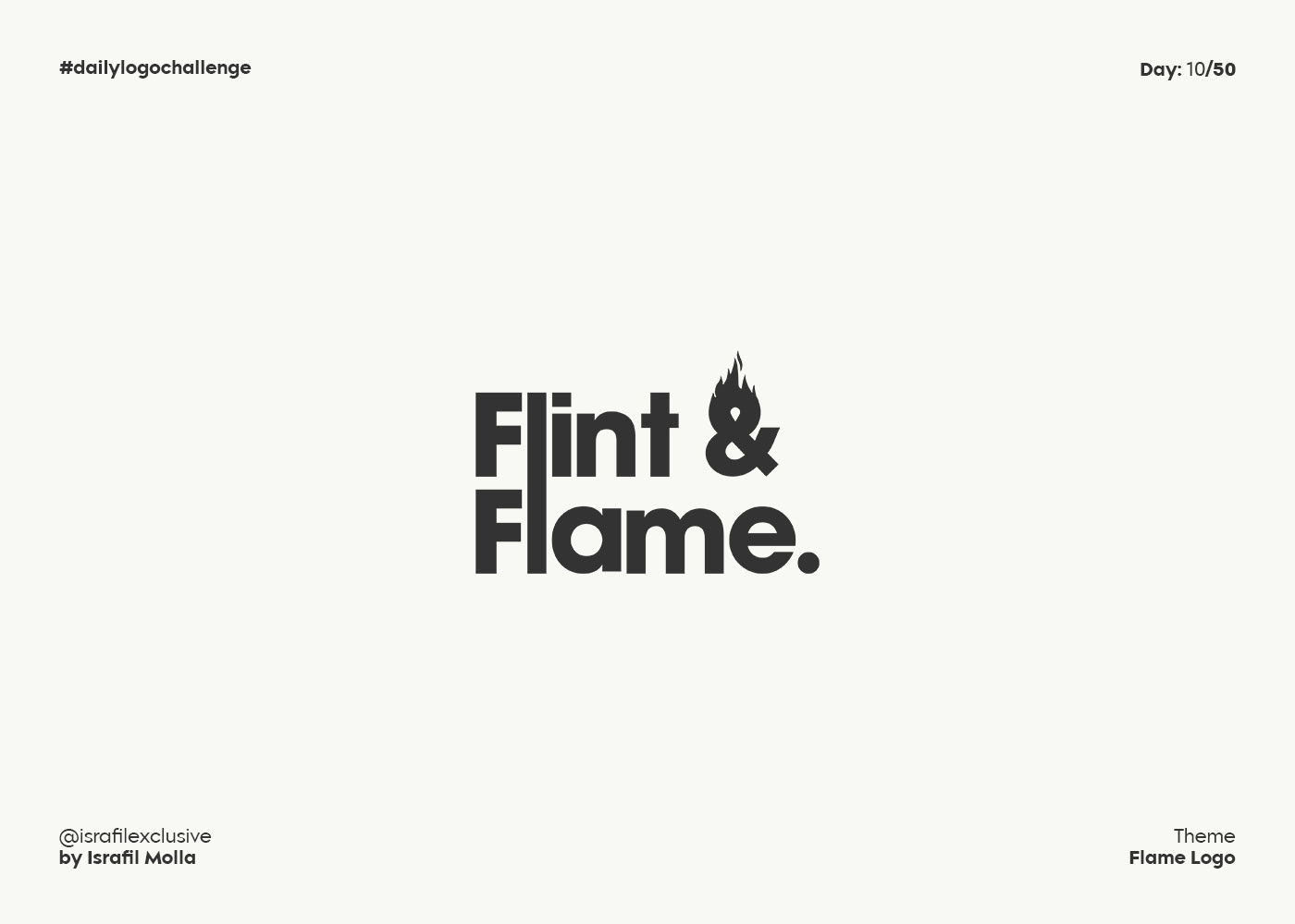 Flint & Flame - Daily Logo Challenge - Day 10