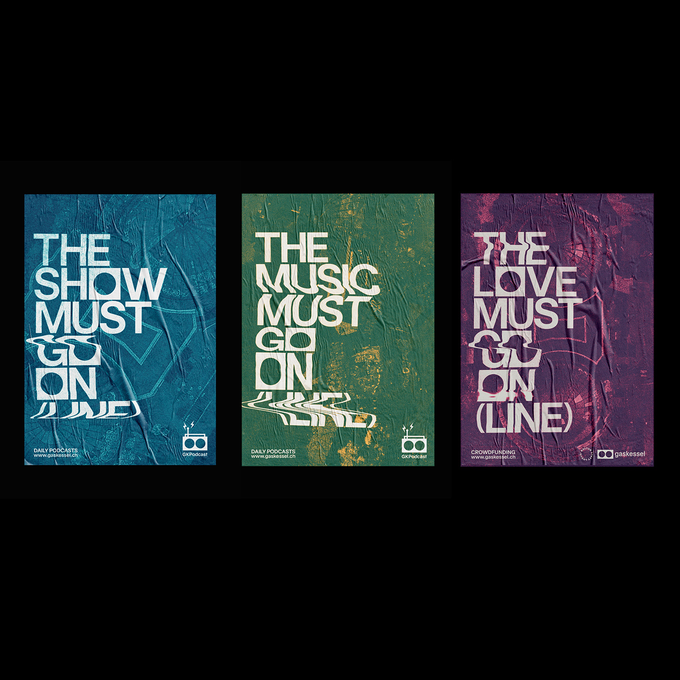 The Music Must Go On Poster Series
