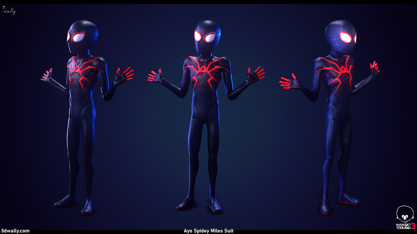 disney fanart marvel spiderman cartoon Zbrush Render 3D
