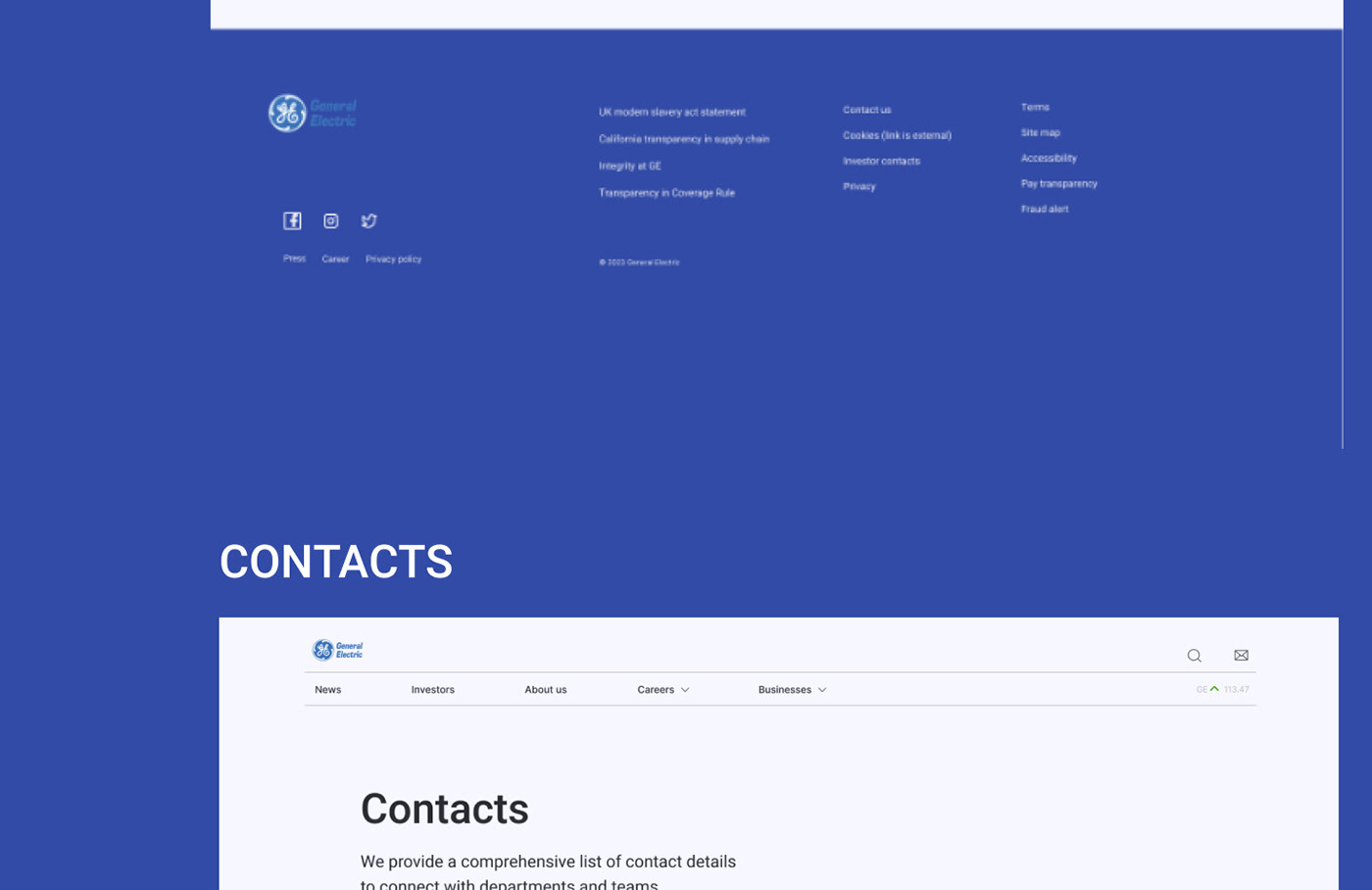 corporate redesign Figma UI/UX design Website