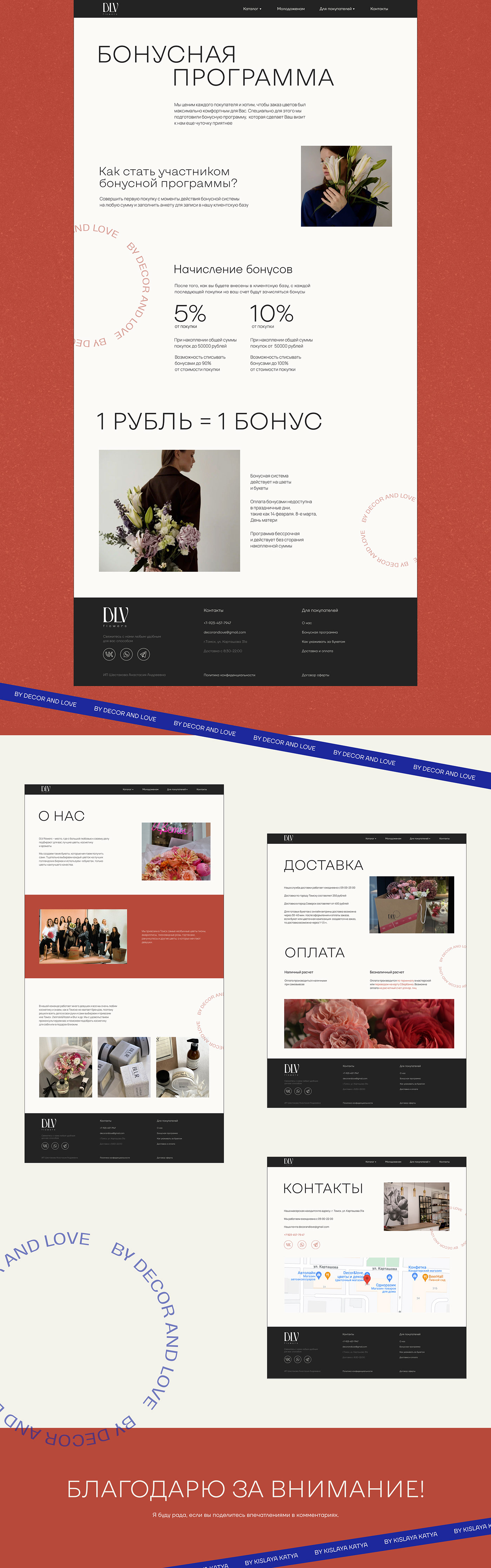 интернет-магазин Web Design  Website UI/UX Figma ui design Flower Shop Flowers цветы цветочный магазин