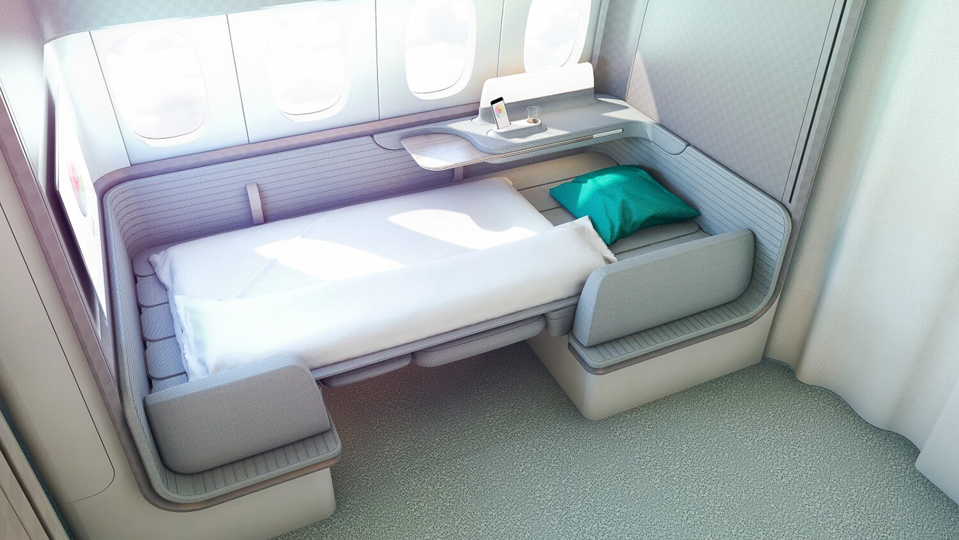 yellow window Yellow Window design cathay pacific first class airplane Interior Boeing cabin airline