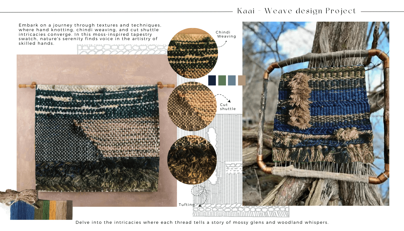 TAPESTRY WEAVING fiber art textile Installation Art conceptual Adobe Photoshop wool moss texture earthy tones