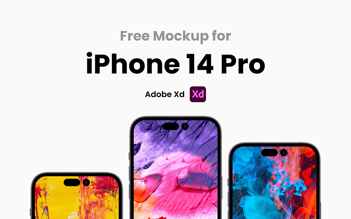 Adobe XD apple free freebie iamfaysal iphone iphone 14 pro Mockup xD