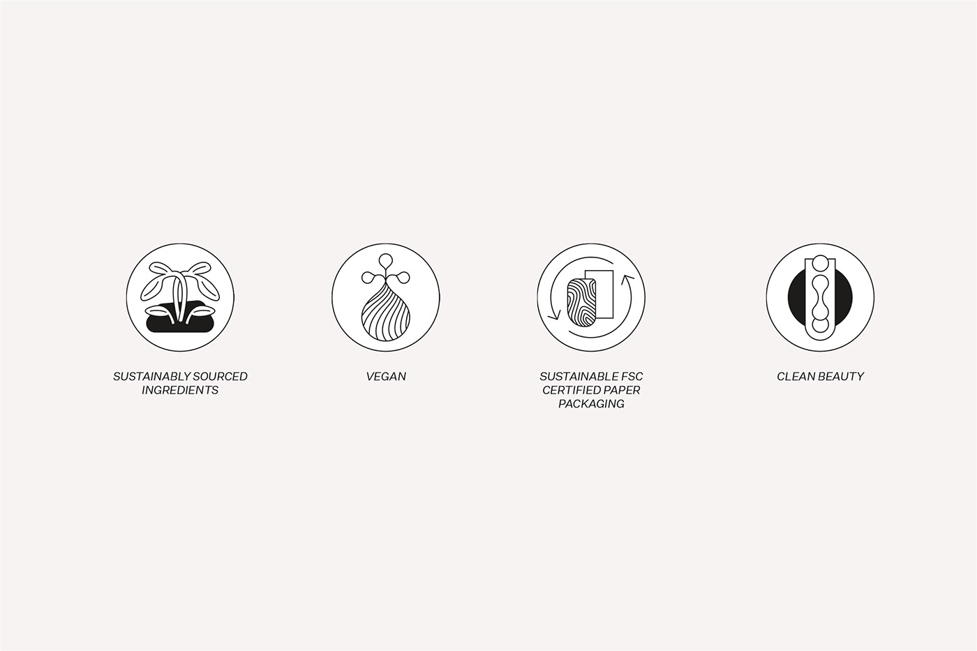 collage cosmetics design logo Logotype minimal minimalist Packaging print Sustainable