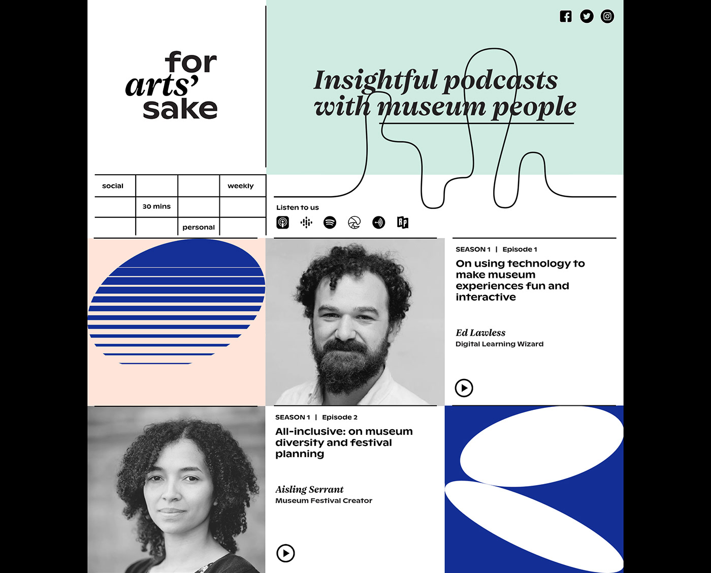 art direction  cultural digital design graphic design  heritage identity museum podcast uk museums Web Design 