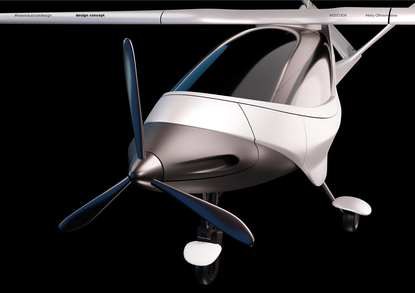 3D Aircraft airplane aviation exterior industrial design  product Render Transport Vehicle