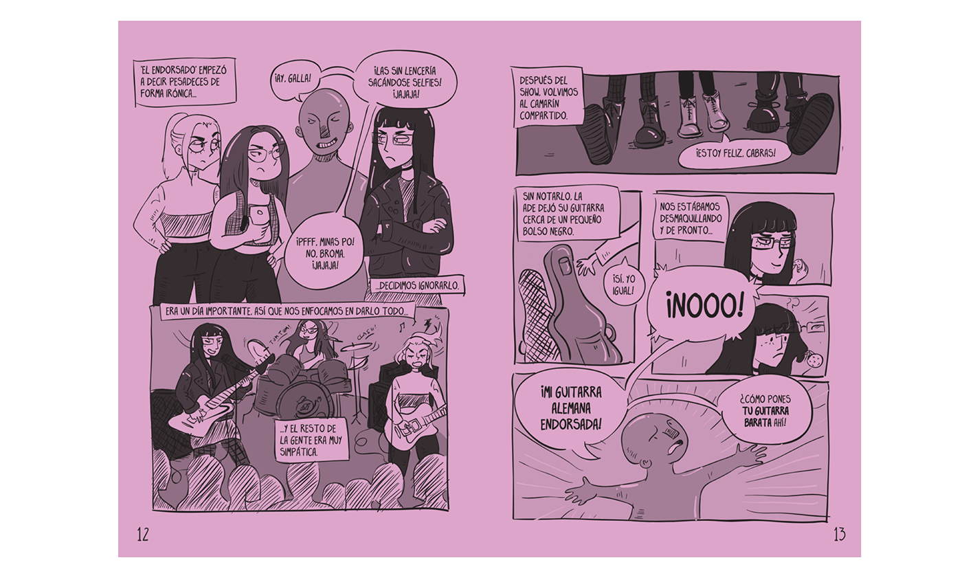 banda comic fanzine feminist Feminista ILLUSTRATION  ilustracion mujer punk riotgrrrl