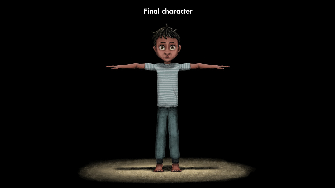 India short film student monster kid 3d animation