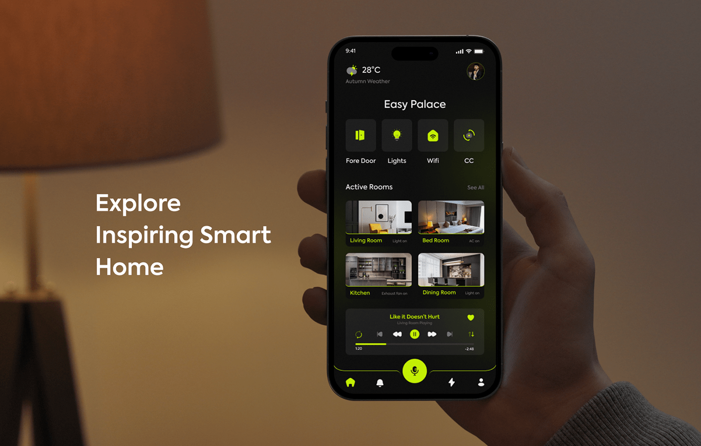 app design app smart app Smart Home Smart Home App Smart Mobile app