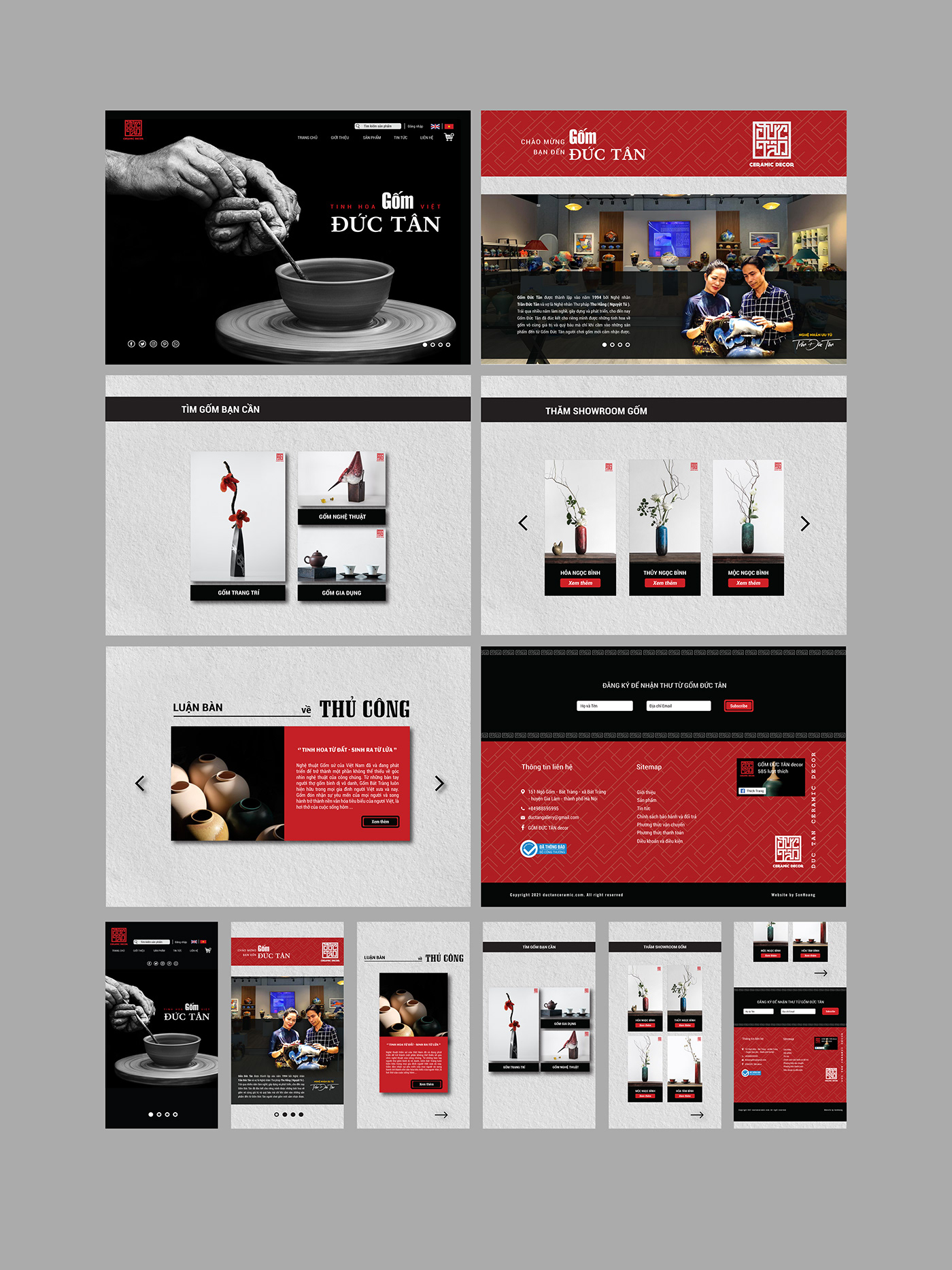 Advertising  branding  ceramic Web Design  Website website ceramic branding